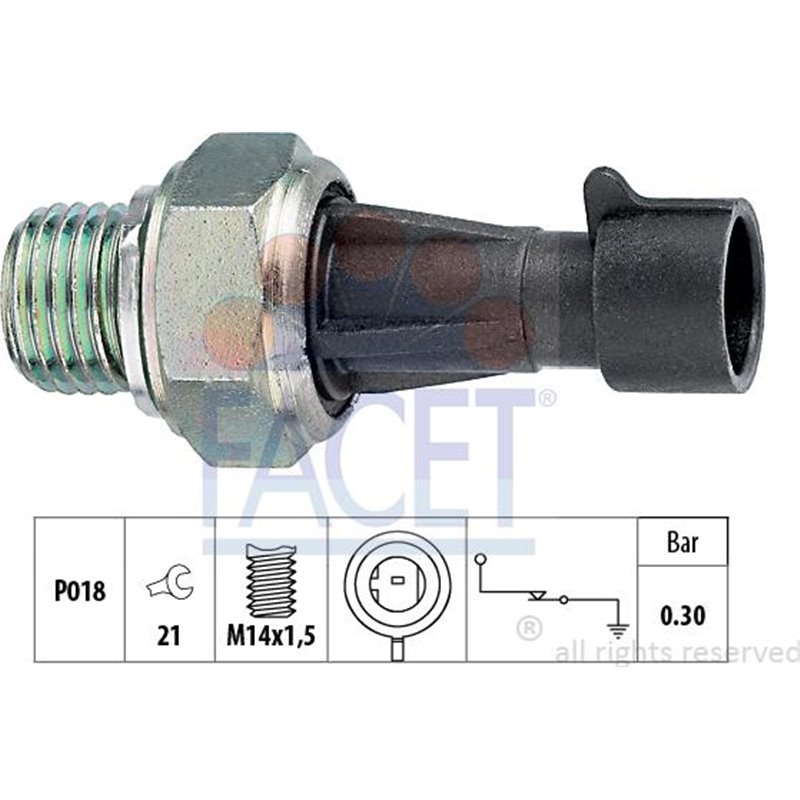 Senzor,presiune ulei - FACET-7.0096