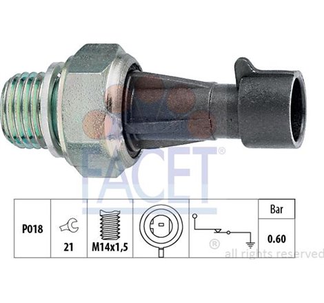 Senzor,presiune ulei - FACET-7.0129