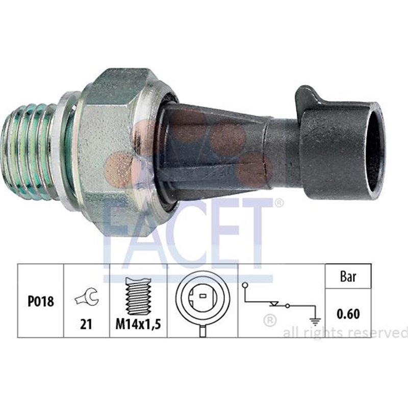 Senzor,presiune ulei - FACET-7.0129