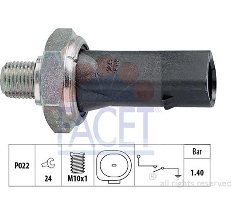Senzor,presiune ulei - FACET-7.0135