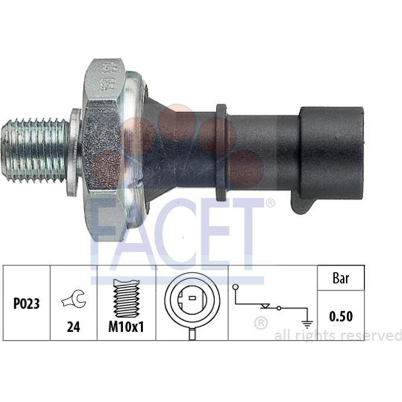 Senzor,presiune ulei - FACET-7.0141