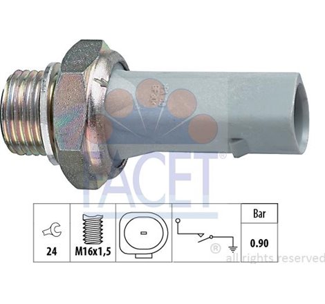 Senzor,presiune ulei - FACET-7.0150