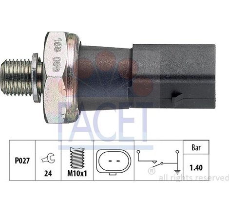 Senzor,presiune ulei - FACET-7.0168