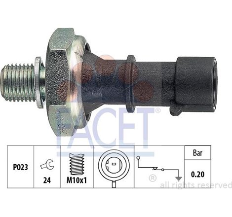 Senzor,presiune ulei - FACET-7.0170