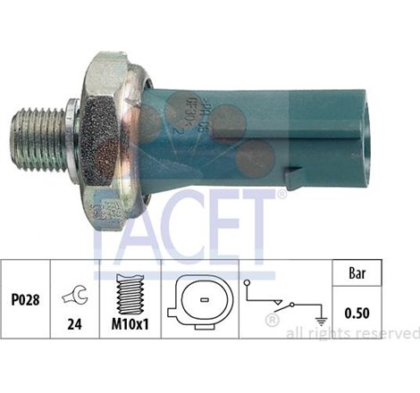 Senzor,presiune ulei - FACET-7.0196