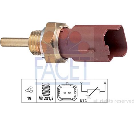 Senzor,temperatura lichid de racire - FACET-7.3326