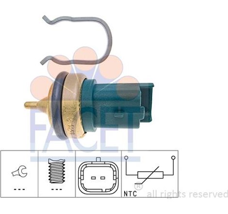 Senzor,temperatura lichid de racire - FACET-7.3328