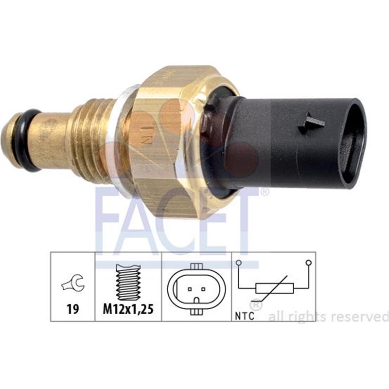 Senzor,temperatura combustibil - FACET-7.3338
