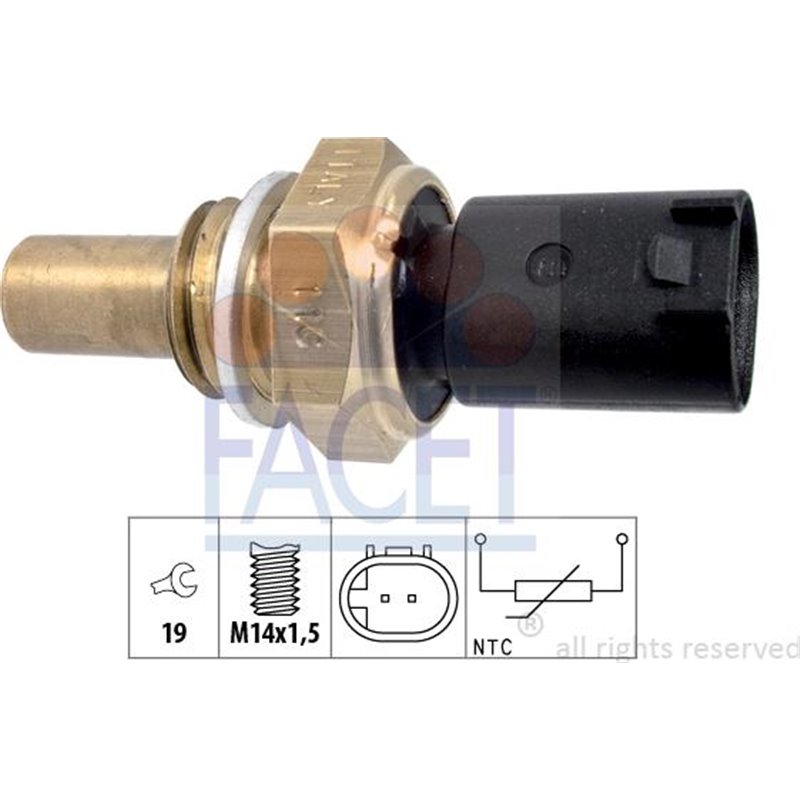 Senzor,temperatura ulei - FACET-7.3350