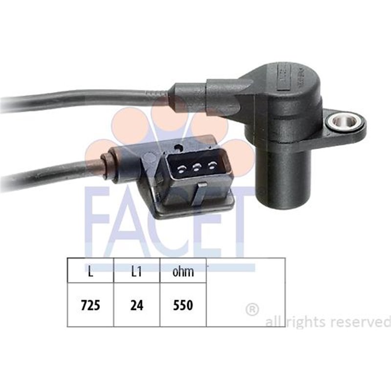 Senzor impulsuri, arbore cotit - FACET-9.0130