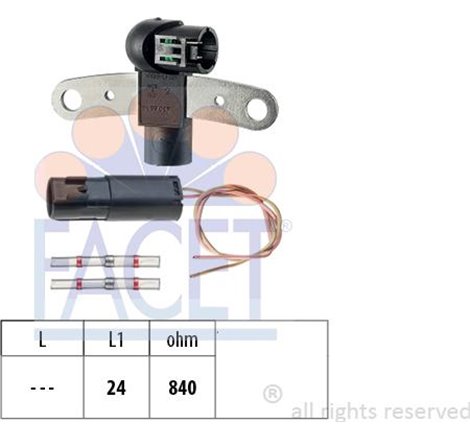 Senzor impulsuri, arbore cotit - FACET-9.0199K