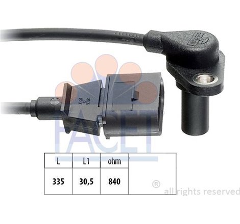 Senzor impulsuri, arbore cotit - FACET-9.0220