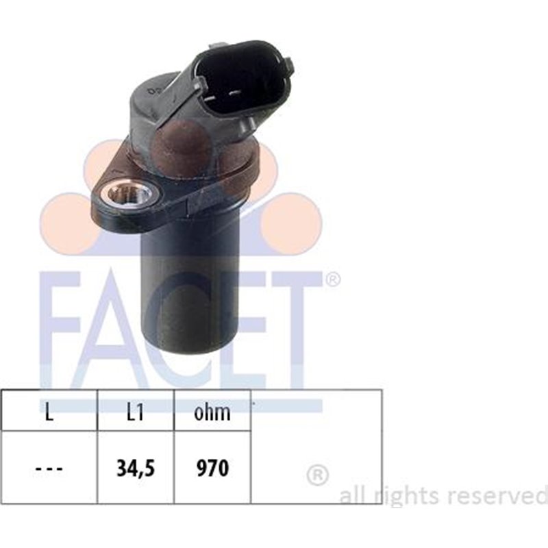 Senzor impulsuri, arbore cotit - FACET-9.0235