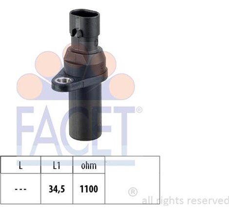 Senzor impulsuri, arbore cotit - FACET-9.0378