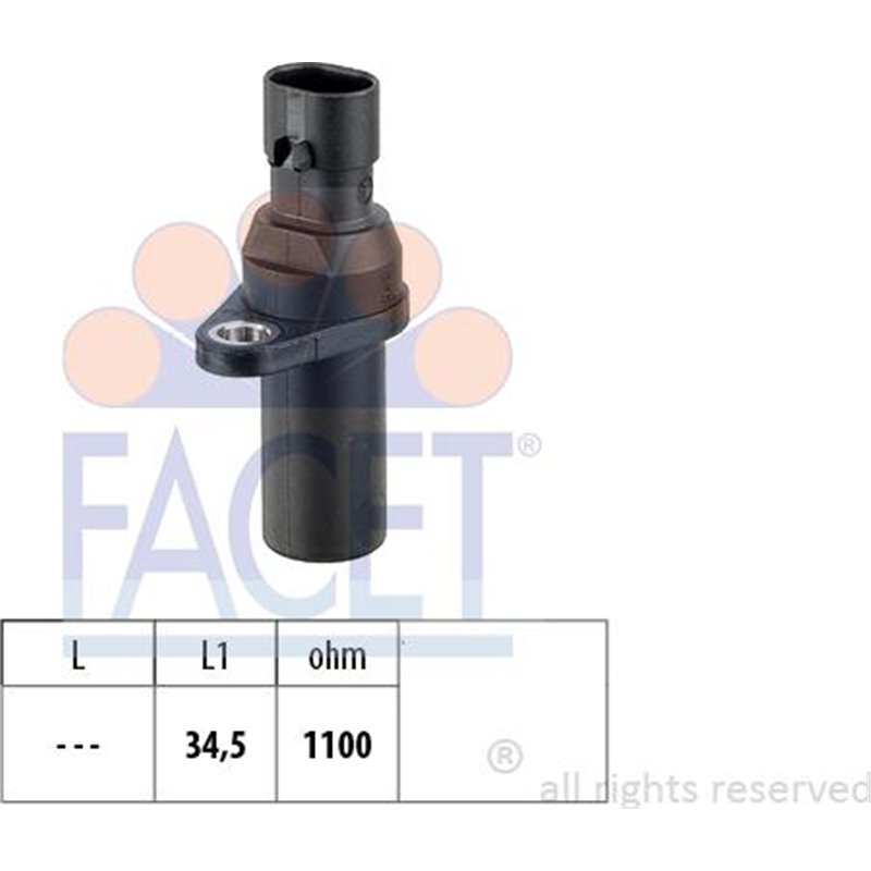 Senzor impulsuri, arbore cotit - FACET-9.0378