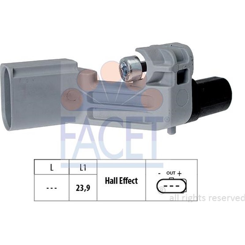 Senzor impulsuri, arbore cotit - FACET-9.0464