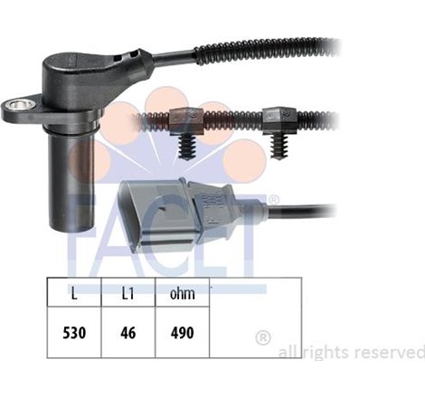 Senzor impulsuri, arbore cotit - FACET-9.0504