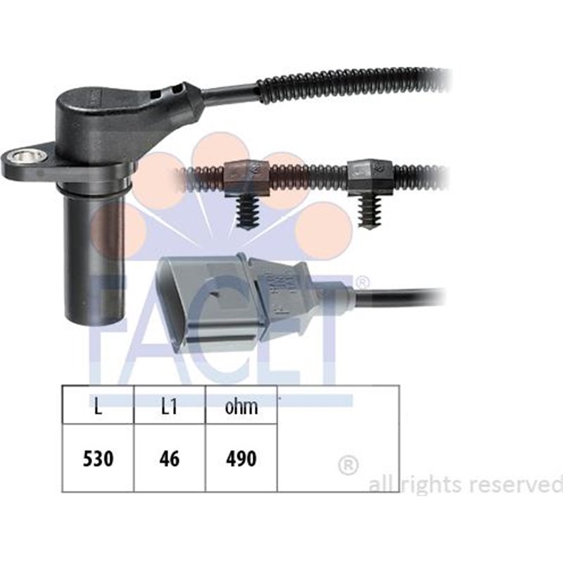 Senzor impulsuri, arbore cotit - FACET-9.0504