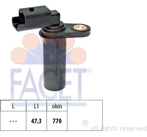Senzor impulsuri, arbore cotit - FACET-9.0538