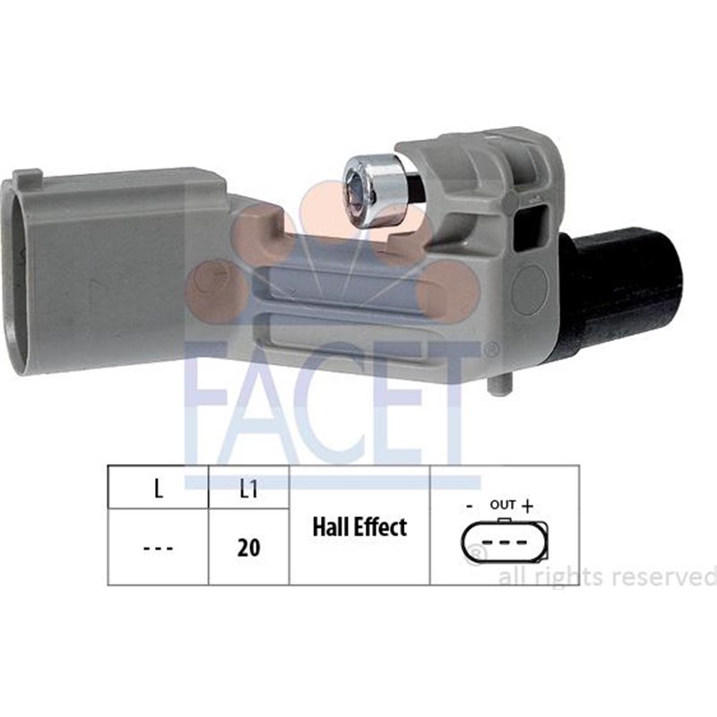 Senzor impulsuri, arbore cotit - FACET-9.0598