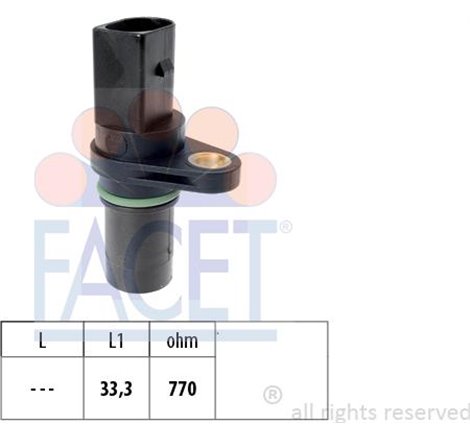 Senzor impulsuri, arbore cotit - FACET-9.0640
