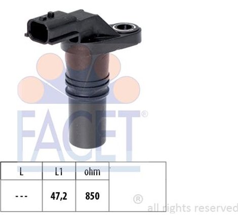 Senzor impulsuri, arbore cotit - FACET-9.0645