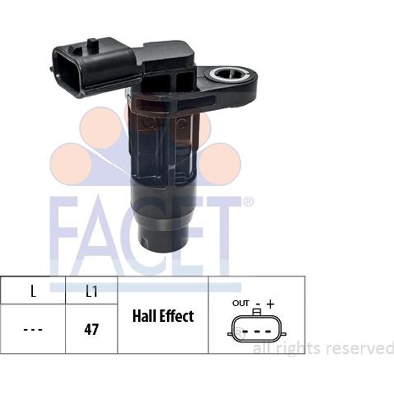 Senzor impulsuri, arbore cotit - FACET-9.0768