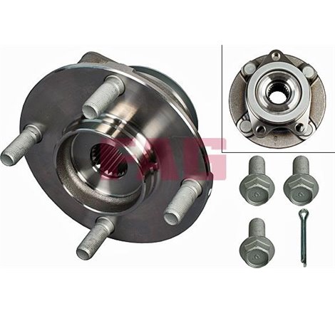 Set de rulmenti cu butuc Fata DR-ST x136 NISSAN CUBE. TIIDA 1.5D-1.6-1.8 09.04- - FAG-713613980