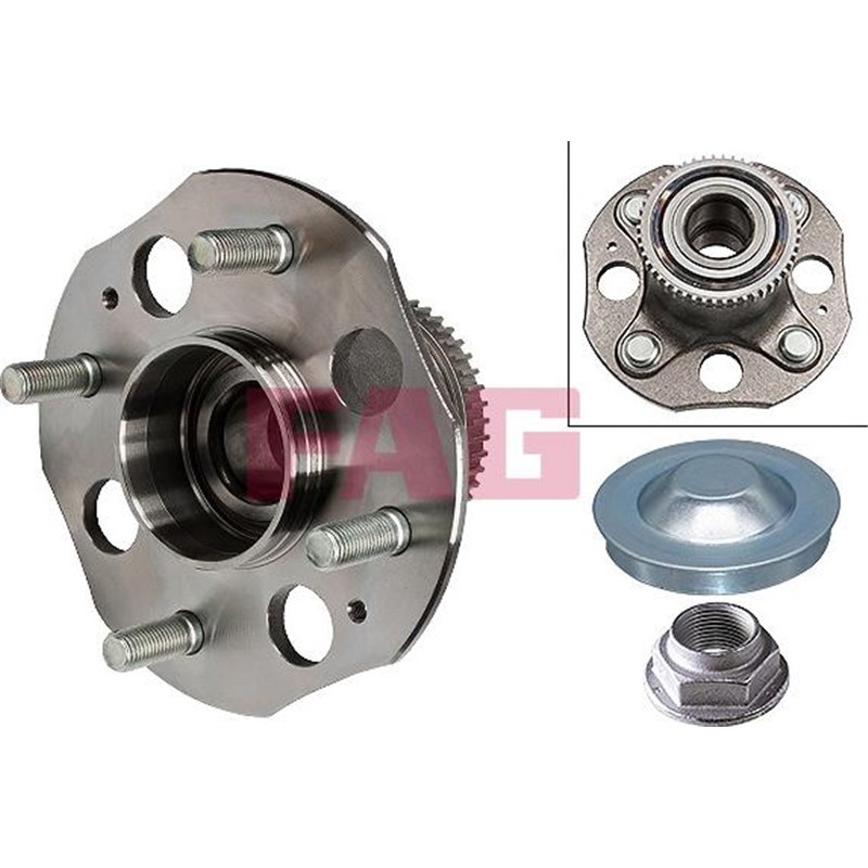 Set de rulmenti cu butuc Spate DR-ST cu mufa 30x151.7x83.3 HONDA ACCORD VI 1.6-2.3 03.97-06.03 - FAG-713617980