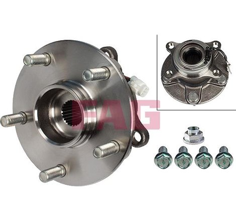 Set de rulmenti cu butuc Spate DR-ST cu mufa x139.9 SUZUKI SX4 1.6-1.9D-2.0D 06.06- - FAG-713623690