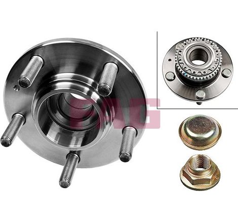 Set de rulmenti cu butuc Spate DR-ST cu mufa 32x139x69.5 HYUNDAI COUPE II 1.6-2.0-2.7 01.01-08.09 - FAG-713626650