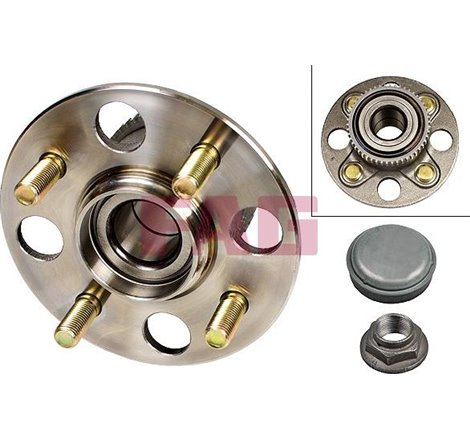 Set de rulmenti cu butuc Spate DR-ST cu mufa 30x138.7x67.2 HONDA CIVIC VII 1.3H-1.7D 11.00-09.05 - FAG-713627060