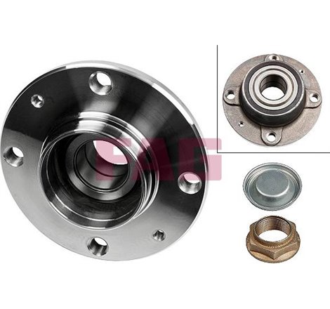 Set de rulmenti cu butuc Spate DR-ST cu mufa 32x129.1x58.9 CITROEN C5 I. C5 II 1.6D-3.0 03.01-09.08 - FAG-713630770