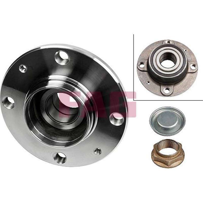 Set de rulmenti cu butuc Spate DR-ST cu mufa 32x129.1x58.9 CITROEN C5 I. C5 II 1.6D-3.0 03.01-09.08 - FAG-713630770