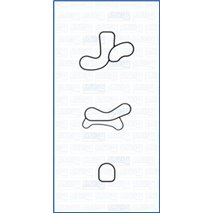 Set garnituri, radiator ulei - Ajusa-77006000