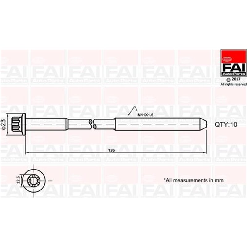 Set surub, chiulasa - FAI AutoParts-B1139