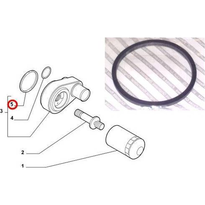 Set garnituri, radiator ulei - FCA-504065447