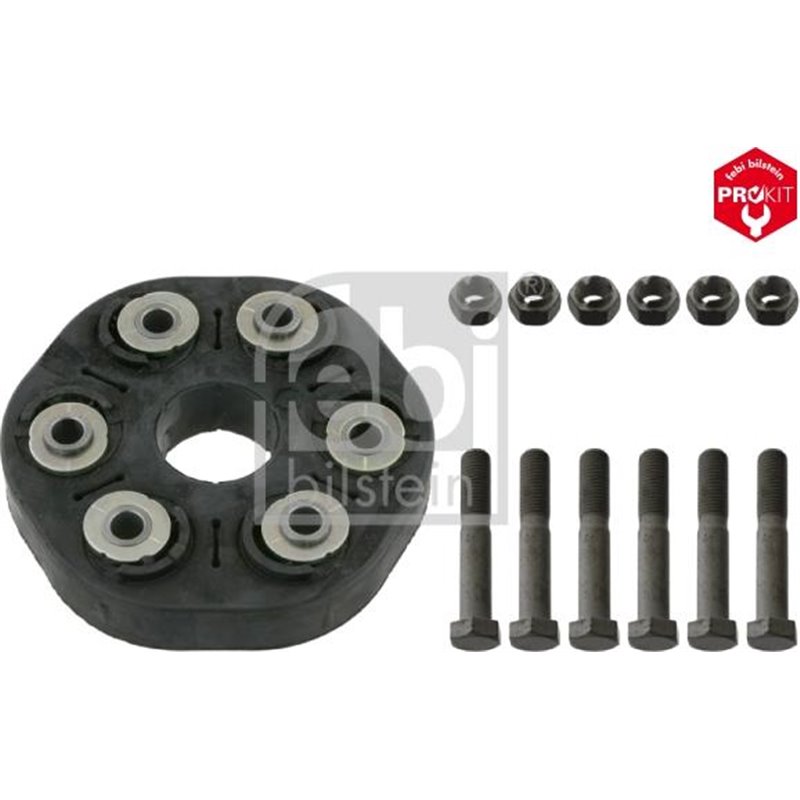 Cuplarea elastica a arborelui elicei Fata suruburi BMW 3 E46. 5 E39. 7 E38 2.0D-3.9D 08.98-02.05 - Febi Bilstein-43481
