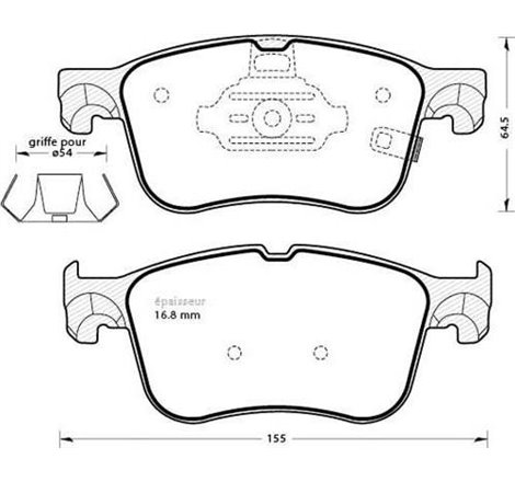 Set placute frana,frana disc - FORD-2580321