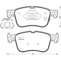 Set placute frana,frana disc - FORD-2580321