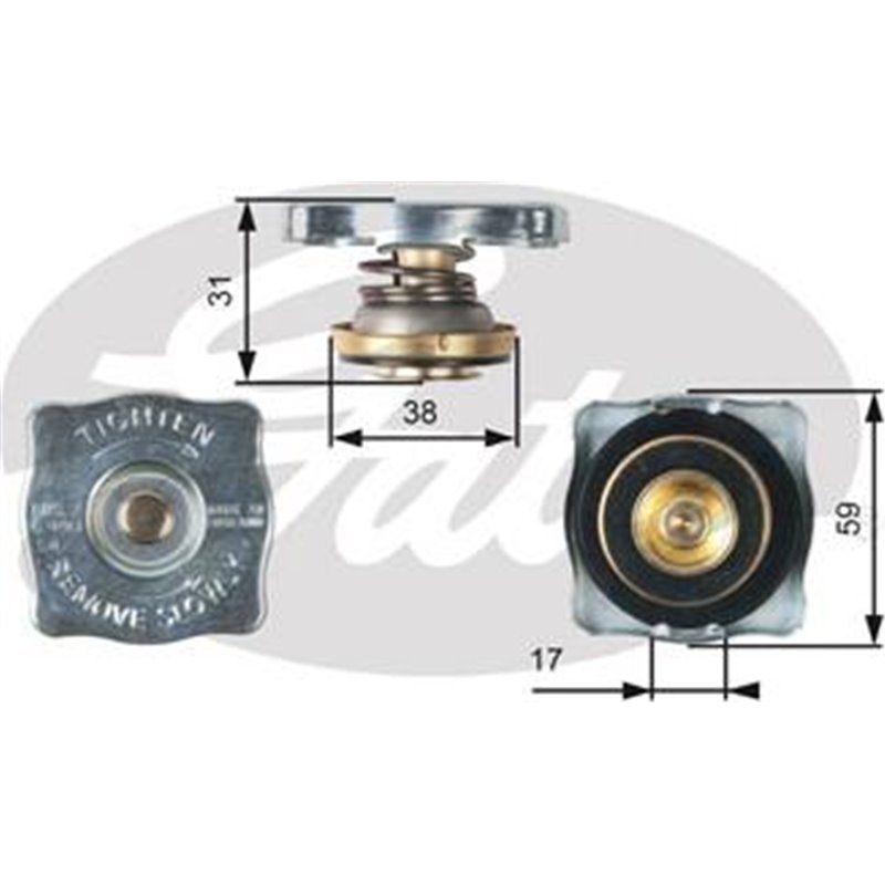 Buson,radiator - GATES-RC130