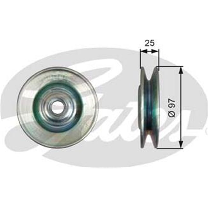 Rola ghidare - conducere. transmisie - Gates-T36615 - GATES-T36615