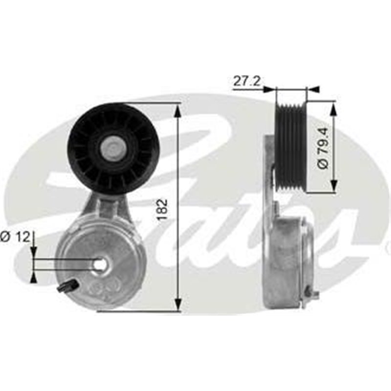 Intinzator curea. curea distributie - Gates-T38104 - GATES-T38104