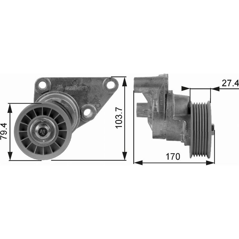 Intinzator curea. curea distributie - Gates-T38158 - GATES-T38158