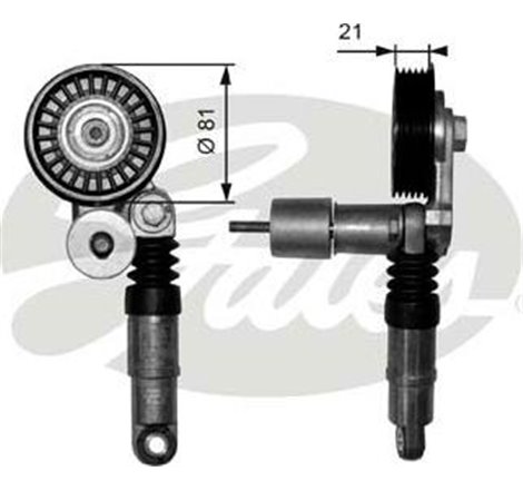 Intinzator curea. curea distributie - Gates-T38306 - GATES-T38306