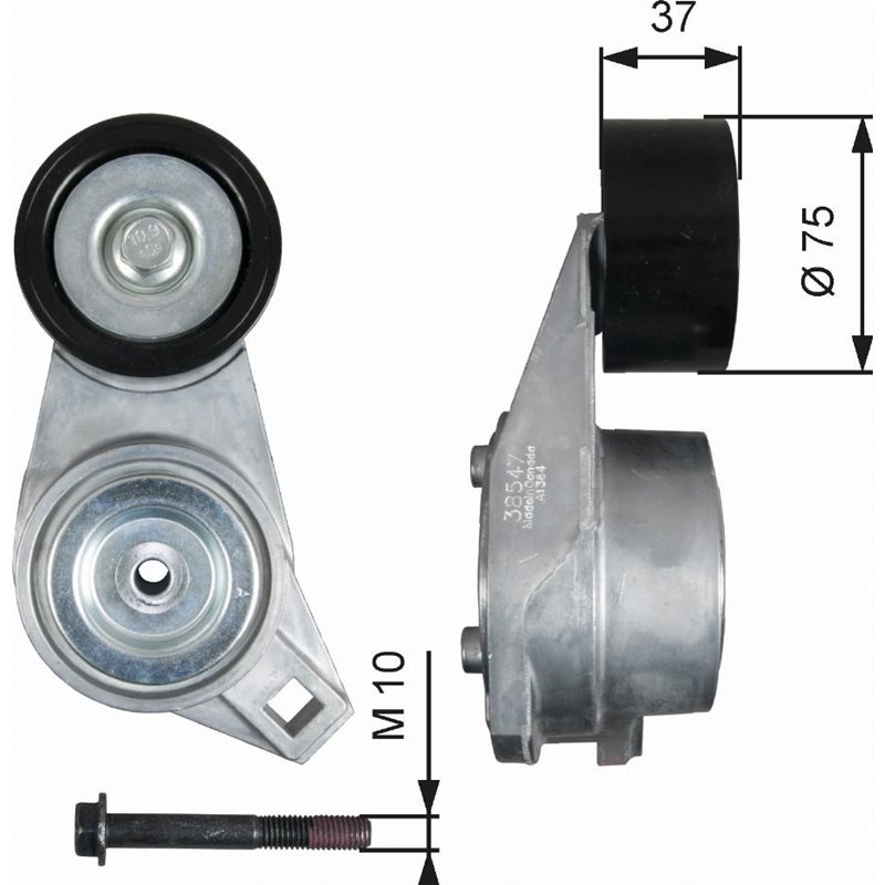 Intinzator curea. curea distributie - Gates-T38547 - GATES-T38547