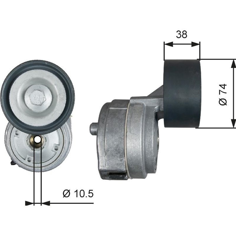 Intinzator curea. curea distributie - Gates-T38600 - GATES-T38600