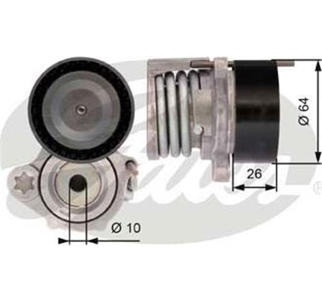 Intinzator curea. curea distributie - Gates-T39016 - GATES-T39016