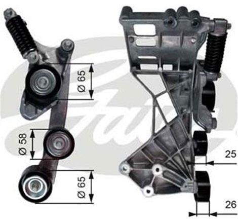 Intinzator curea. curea distributie - Gates-T39136 - GATES-T39136