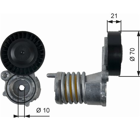 Intinzator curea. curea distributie - Gates-T39157 - GATES-T39157